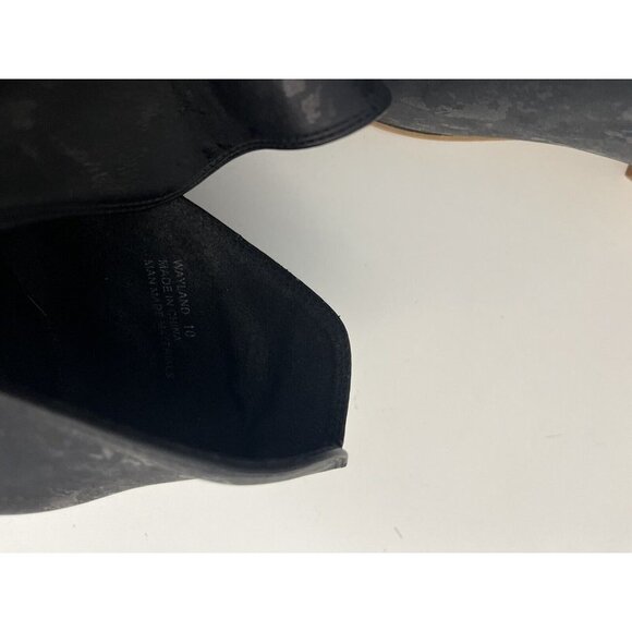 Boutique By Corkys Wayland Booties Women 10 Metallic Black Ankle - Picture 10 of 11